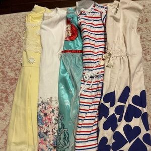 Lot of Mix Girl Dresses Size 5